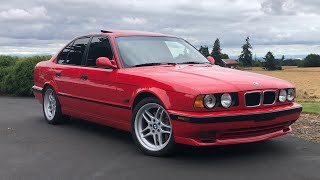 E34 540i 6 Speed MSport Exhaust tune [upl. by Gertruda]