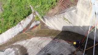 Dam Inspection with battery powered rope ascender [upl. by Glory273]