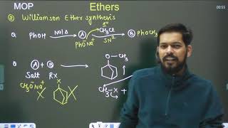 Alcohols Ethers and Phenols । Class12 L3  Complete Ether pankaj sir [upl. by Gilemette]