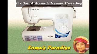 How to use Automatic Needle Threader on Brother GS3700 Sewing Machine [upl. by Lumbye645]