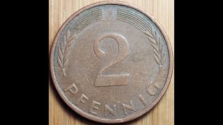 2 Pfennig 1971 Bundesrepublik Deutschland F [upl. by Pettit]