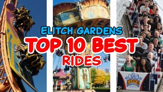 Top 10 rides at Elitch Gardens  Denver Colorado  2022 [upl. by Atipul]