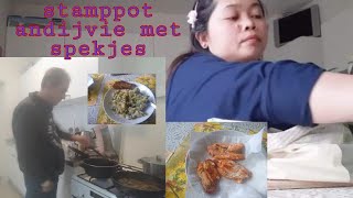 our dinner stamppot andijvie wspekjes mukbang [upl. by Ehr262]