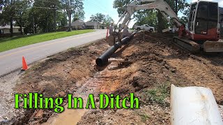 Installing Culverts To Fill In A Ditch [upl. by Farman]