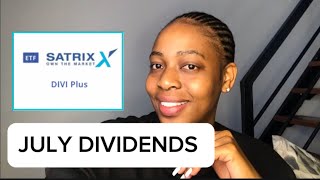 My Satrix Divi July Dividends  R21 000 invested [upl. by Noicnecsa]