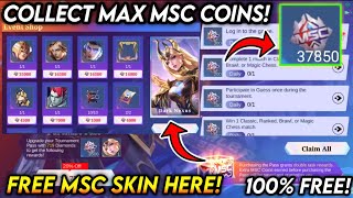 HOW TO COLLECT 37000 MSC COINS FOR FREE VALENTINA MSC PASS EVENT 2024  MLBB [upl. by Ahsekyt]