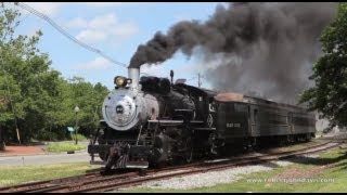 Steam Locomotive 60 Of The Black River amp Western Railroad Steams At Flemington New Jersey [upl. by Gaiser]