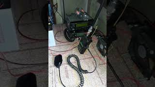 HT icom V80 memakai Accu 12 A [upl. by Lezlie878]