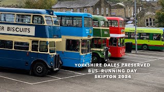 Skipton Bus Rally 2024 Yorkshire Dales Running Day The Aire Valley Transport Group Bus Skipton [upl. by Jak708]