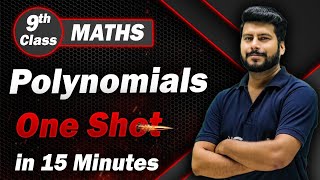 Complete Polynomials Class 9 in One Shot Revision in 15 Min  Class 9 Maths Chapter 2 [upl. by Legin949]