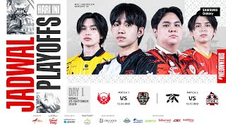 🔴 LIVE  MPL ID S14  Playoffs Hari 1  Bahasa Indonesia [upl. by Salomo]