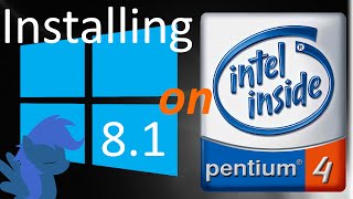 Installing Windows 81 on Socket 478 Intel Pentium 4 [upl. by Sirois]