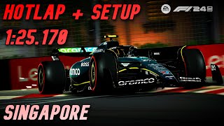 F1 24 Singapore Hotlap  Setup 125170 [upl. by Imis]