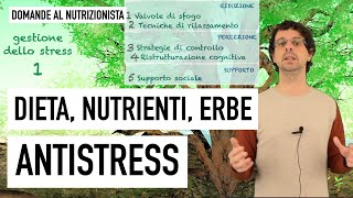 Dieta nutrienti erbe antistress [upl. by Siuluj]