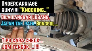 Myvi‼️Antara punca masalah bunyi bahagian depan bawah kereta bila langgar bonggoljalan tak rata [upl. by Nowed]