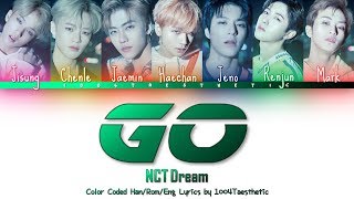 NCT DREAM 엔씨티 드림  GO 고 Color Coded HanRomEng Lyrics [upl. by Lladnyk]