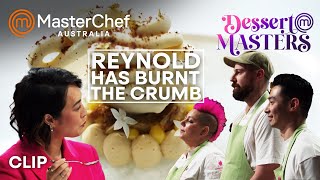 Reynolds Burnt His DIsh  MasterChef Australia Dessert Masters  MasterChef World [upl. by Nueormahc]