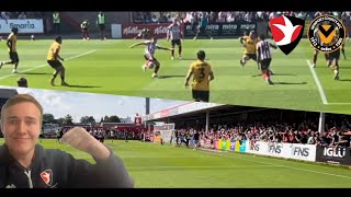 Cheltenham Town vs Newport County  5 Goal thriller as Cheltenham win in 96th minute [upl. by Atilol]