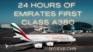 24 Hours of Emirates First Class A380 SFODXBCMN [upl. by Imis]