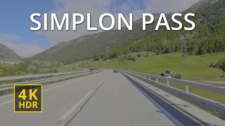 🇮🇹🇨🇭 Driving the Simplon Pass Italy to Switzerland 4K HDR [upl. by Lenahs]