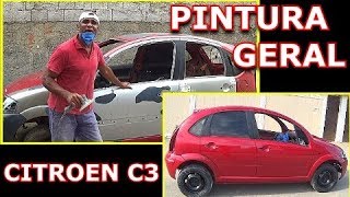 Pintura Automotiva  Pintura Geral Citroen C3 [upl. by Adlen554]