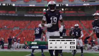 Dynasty Miami vs Auburn [upl. by Eirised548]