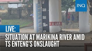 LIVE Marikina River situation amid Tropical Storm Entengs onslaught  Sept 2 [upl. by Gurtner921]