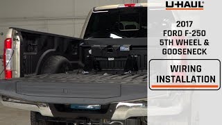 2017 Ford F250 5th Wheel Gooseneck Trailer Wiring Harness Installation [upl. by Dasa602]