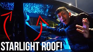 STARLIGHT HEADLINER INSTALL TO MY CAR STUNNING [upl. by Petrie818]