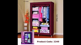 Cloth and Storage Wardrobe Model 88105  How To Setup by GadgetBangla Com [upl. by Feune621]