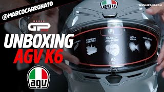 UNBOXING AGV K6 carbonio e fibre aramidiche per un casco dallottimo rapporto qualità prezzo [upl. by Eveneg]