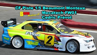 CF Piste 15 Beaumont Monteux Mecatech FW01 Cedric Prevot [upl. by Oibirot743]