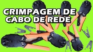 CRIMPAGEM DE CABO DE REDE DE PAR TRANÇADO [upl. by Philly]