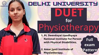 DUET for BPT amp MPT  PDUNIPPD AJIPT  entrance exam form out  physioaim duet mptet mpt bpt [upl. by Imrots]