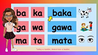 Remedial Reading in Filipino Part 1  Magsanay Bumasa [upl. by Ogait]