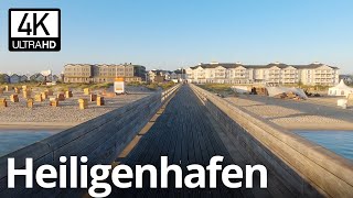 Heiligenhafen Spaziergang 2022 Yachthafen Seebrücke Bretterbude Beach Motel Heiligenhafen [upl. by Luhar]