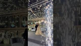 Bride amp Groom Walima Entry Ideas  Cold Pyro Fireworks Blaster entry fireworks couple wedding [upl. by Aniretac180]