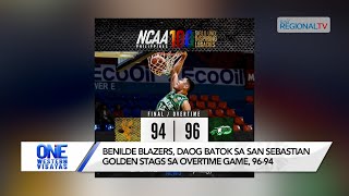 One Western Visayas Benilde Blazers daog batok sa San Sebastian Golden Stags sa overtime 9694 [upl. by Felske]