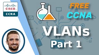 Free CCNA  VLANs Part 1  Day 16 Lab  CCNA 200301 Complete Course [upl. by Limann]