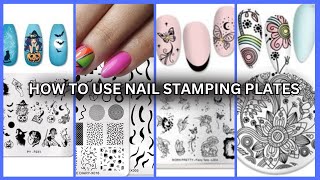 HOW TO USE NAIL STAMPING PLATES THE ART OF STAMPING NAIL POLISH A STEPBYSTEP GUIDE 2024 [upl. by Ynnad879]