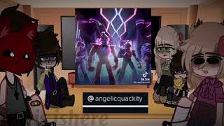 the past afton family react to security breach tiktoks  gacha club  1   part [upl. by Ettevey297]