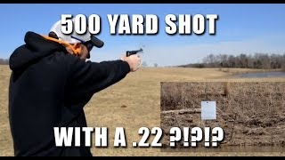 500 YARD SHOT WITH A 22LR PISTOL [upl. by Og85]