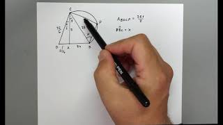 Trigonometria  30E1  Cap15 Es n128 Triangoli rettangoli e area  matematicablu20 [upl. by Hsihsa]