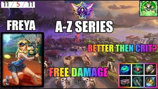 FREYA ADC CAN COMPETE AT HIGH ELO CONFIRMED Freya Conquest AZ Series [upl. by Evets]