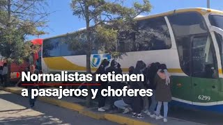 Encapuchados irrumpen en la Central de Autobuses en Pachuca Hidalgo dijeron ser estudiantes [upl. by Tullius]