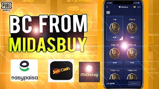 How to Purchase BC From Midasbuy With Easypaisa  Purchase BC Pubg Lite 2023 [upl. by Trevlac]