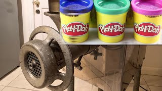 EXPERIMENT MEAT GRINDER VS PlayDoh [upl. by Gerhardine674]