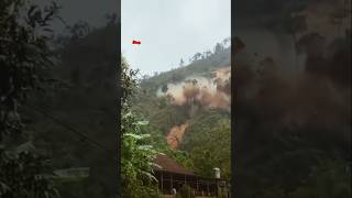 Mountain village big landslide dharkemountains village dharkeshorts [upl. by Harlin]