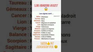 LES SIGNES SONT 😱foryou pourtoi astrology [upl. by Akemed]