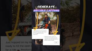 Ai Captions Generator for Your Pictures shorts tech instagram ai [upl. by Tsuda]